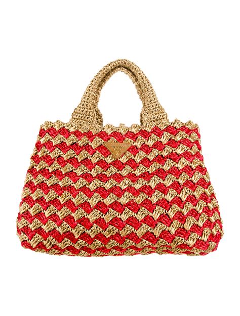 prada crochet bag white|prada tote bags for women.